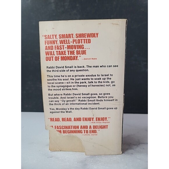 Monday The Rabbi Took Off By Harry Kemelman Paperback - Picture 9 of 10